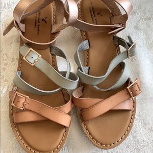 American eagle buckle sandals size 10 lightly used